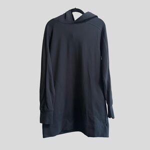 Peruvian Connection Avery Hoodie Tunic in Black Size Small